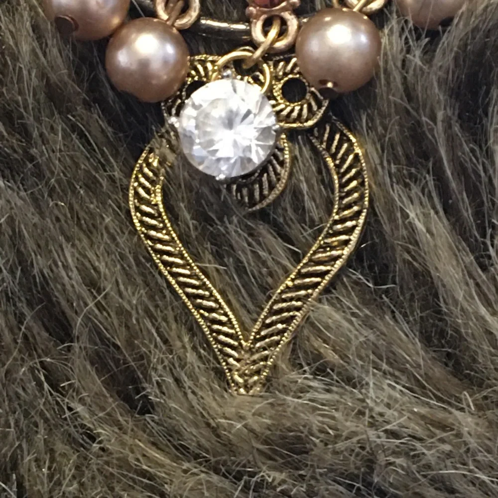 Vintage repurpose salvaged estate gem keychain